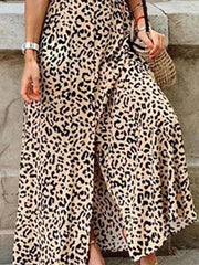 Khaki Short Sleeve V Neck Vintage Dresses