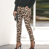 Leopard Printed Basic Pants