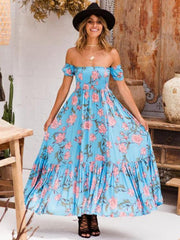 Floral Off-the shoulder Maxi Dresses