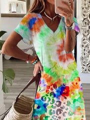 Sweet Cotton-Blend Colorful Dresses Maxi Dresses