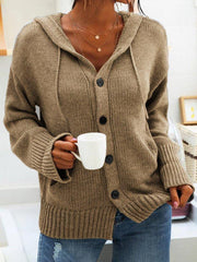 Long Sleeve Outerwear Sweater Coats Plain Women Cardigans