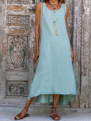 Lightgreen Casual Spaghetti Paneled Plain Dresses