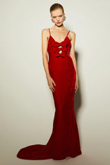 Apphia Bow Trim Cami Maxi Dress