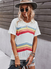 Summer short sleeve top flower T-shirts