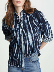 Floral Long sleeve Lapel Blouses