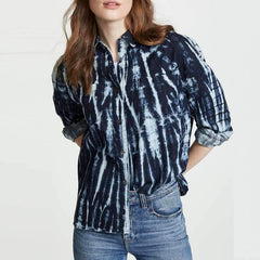 Floral Long sleeve Lapel Blouses