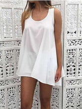 Summer Pure Sleeveless Shift Dresses