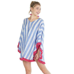 Fashion Stripe V neck Top