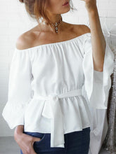Fashion Women's Ladies Summer Long Sleeve Loose Casual Shirt