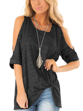 Fashion Round neck Off shoulder Short sleeve T-Shirts