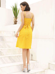 Fashion Sexy Point Vest Skater Dresses