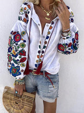 Floral Casual Printed Long Sleeve Blouses