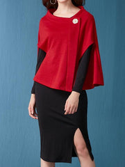 Long sleeve Round neck knit suit Bodycon Dresses
