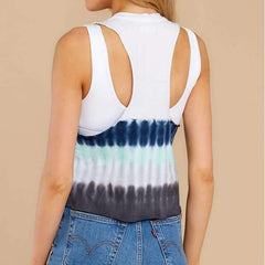 Fashion Round neck Print Sleeveless T-Shirts