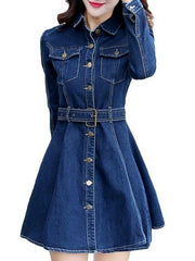 Stylish Flap Pockets Lapel Trench-Coat