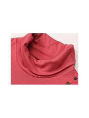 Turtle Collar Long Sleeve Women's Dress
