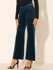 Tie Side Flare Leg Sports Pants