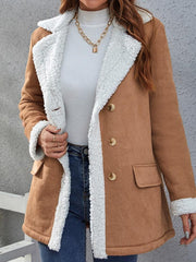 Flap Pocket Button Up Coat