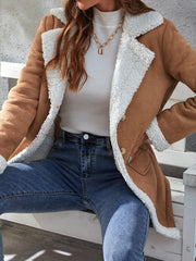 Flap Pocket Button Up Coat