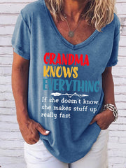 Grandma Knows Everything Women's T-Shirt