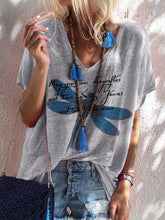 Gray Casual Printed Patchwork Cotton Shirts & Tops