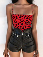 leopard print sexy one-piece swimsuit fashion bikini