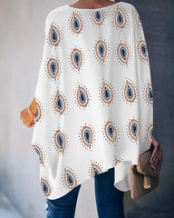 3/4 Sleeve Cotton-Blend Casual Shift Dresses