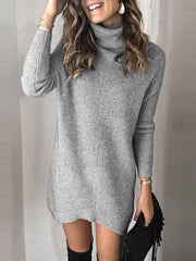 High neck warm plain good quality sweaters