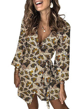 Leopard print sequined skater evening dresses