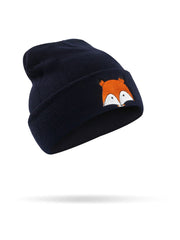 Little Fox Embroidered Winter Hat
