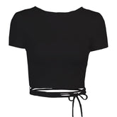 Black White Simple Solid Color T-Shirts