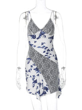 Streetwear Sleeveless Backless Asymmetrical Lace Dress