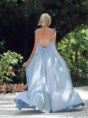 Hot Sale Sexy Sleeveless Condole Belt Backless Vacation Dress