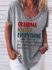 Grandma Knows Everything Women's T-Shirt