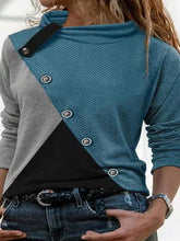 Half high neck fashion design abstract women T-shirts