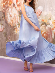 Hot Sale Sexy Sleeveless Condole Belt Backless Vacation Dress