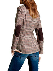 Hot Grid Woman Autumn Fashion Blazer