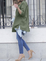 Green Short Long Sleeve Trench Coast