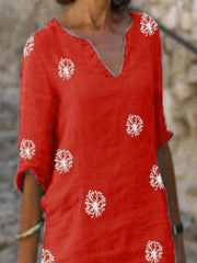 Half Sleeve Shift Vintage Dresses