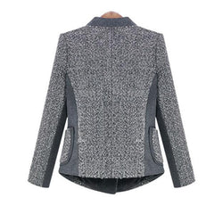 Large Lapel Loose Side Zipper Wool Coat Jacket Outwear