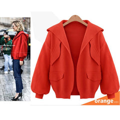 Hooded Simple Fashion Cardigan Coat