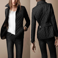 Lapel Single Breasted Slim Warm Cotton Clothin Coat