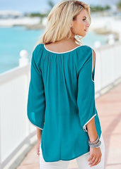 Irregular Off shoulder Women T-Shirts
