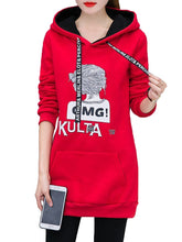 Lightweight Cartoon Letters Long Sleeve Hoodies