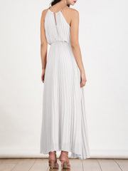 Halter Plain Maxi Dress