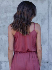 Stylish Strapless Women Plain Long Jumpsuit
