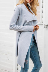 Lapel Plain Trench Coat