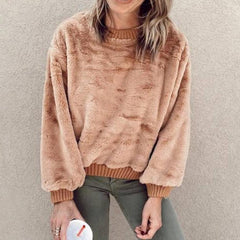 Fashionable Round Neck Down Pullover Hoodies