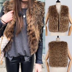 Faux Fur Fashion Waistcoat