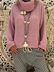 Fashionable And Casual Easy Turtleneck Sweater